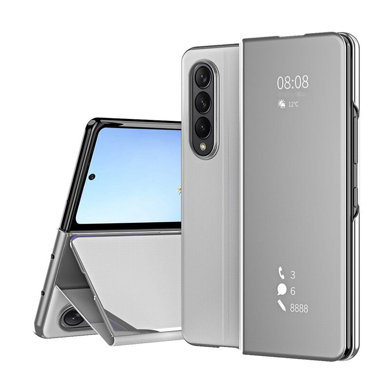 Smart View Flip Mirror Case For Samsung Galaxy Z Fold 4
