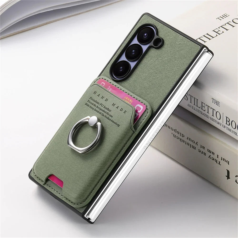 Detachable Leather Wallet Case