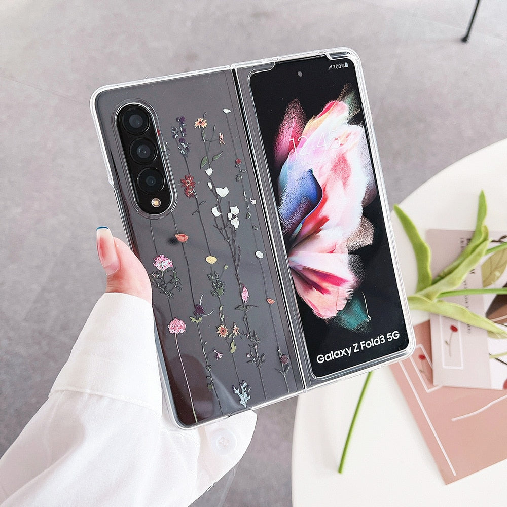 Cute Flowers Case For Samsung Galaxy Z Fold 4