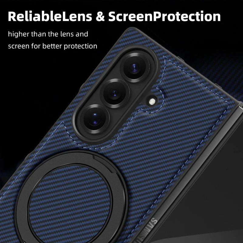 Carbon Fiber Magnetic Ring Case