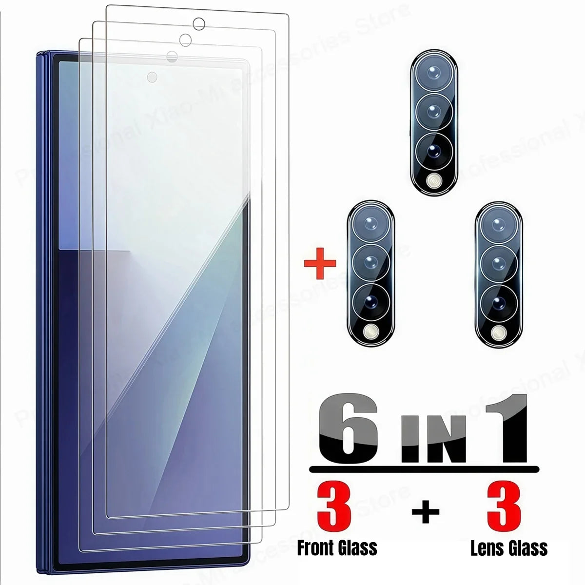 CrystalGuard 6-in-1 Tempered Glass Screen Protector Set for Galaxy Z Fold Series