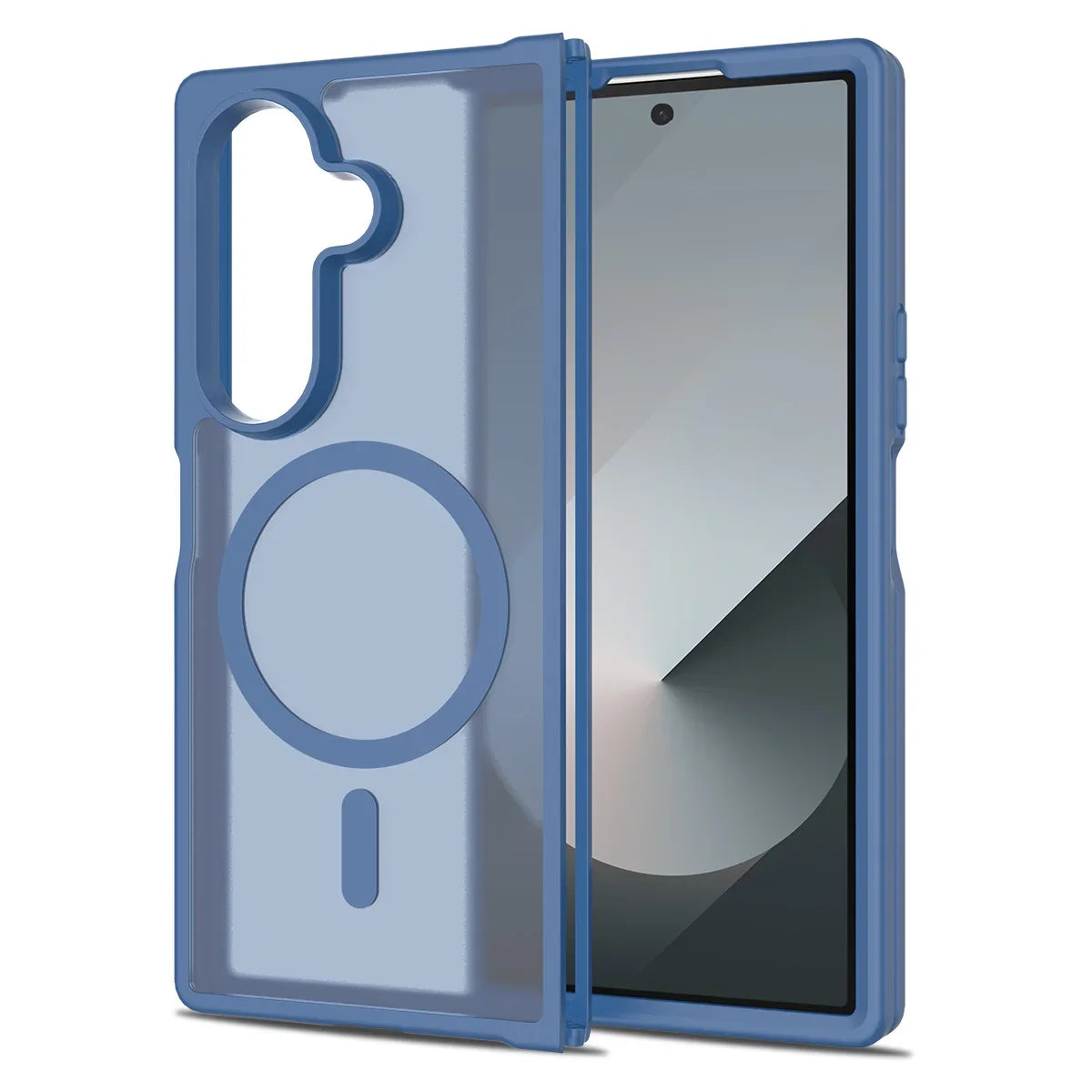 Frosted Magnetic Shield Case with Soft Frame