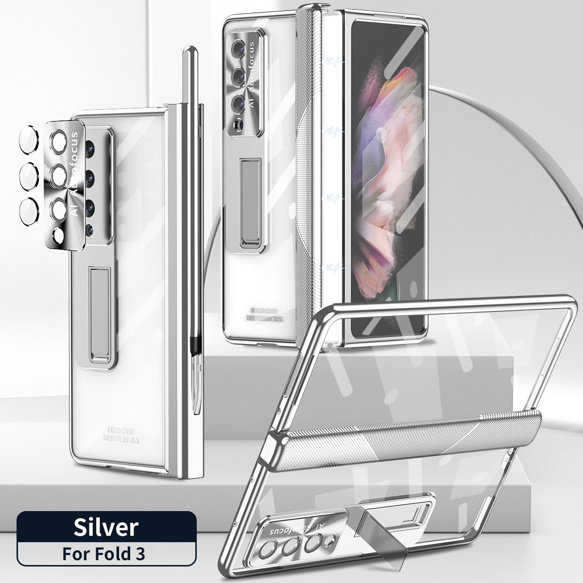 Transparent Case With S Pen For Samsung Galaxy Z Fold 4
