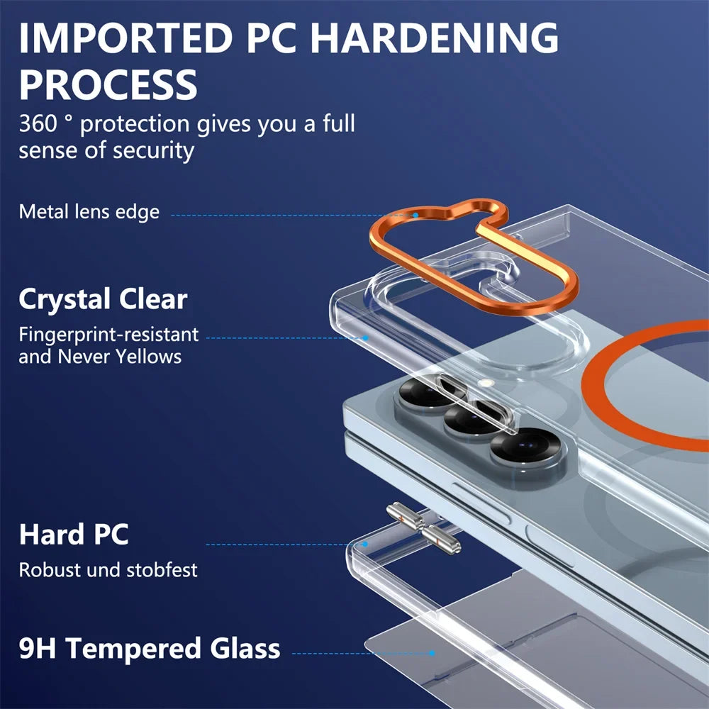 Clear Magnetic Case with Ring