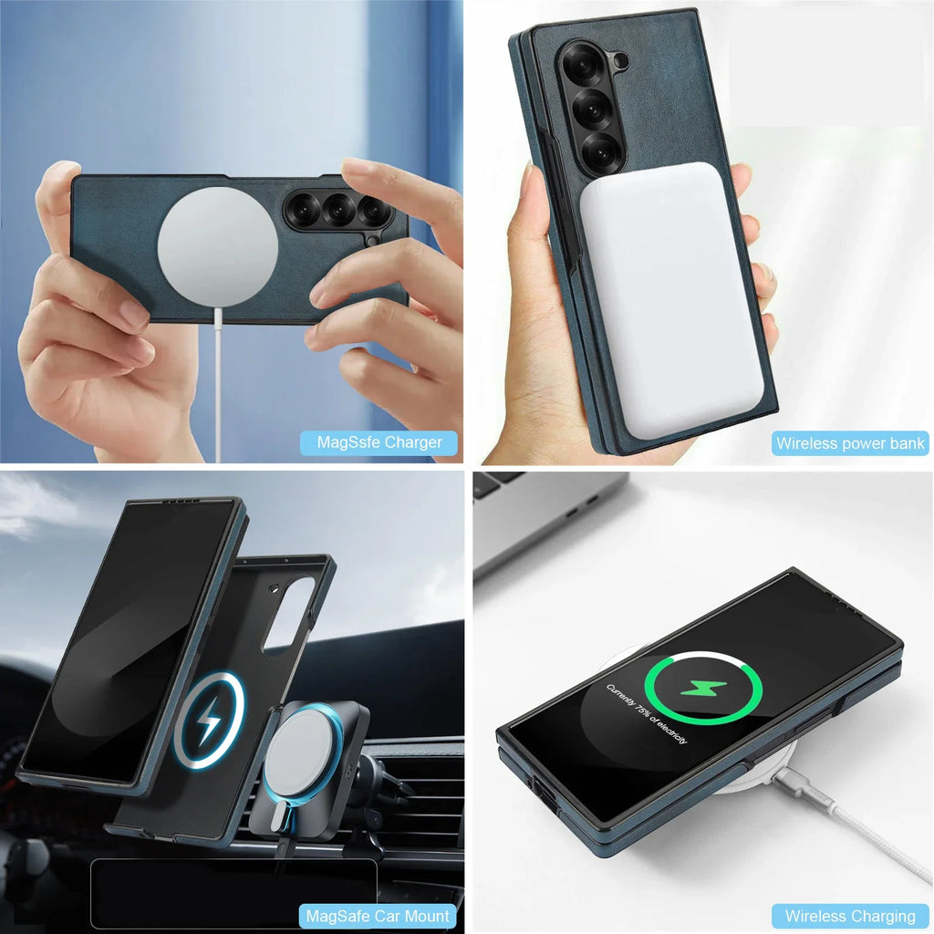 Slim Leather MagSafe Case with Shockproof Protection