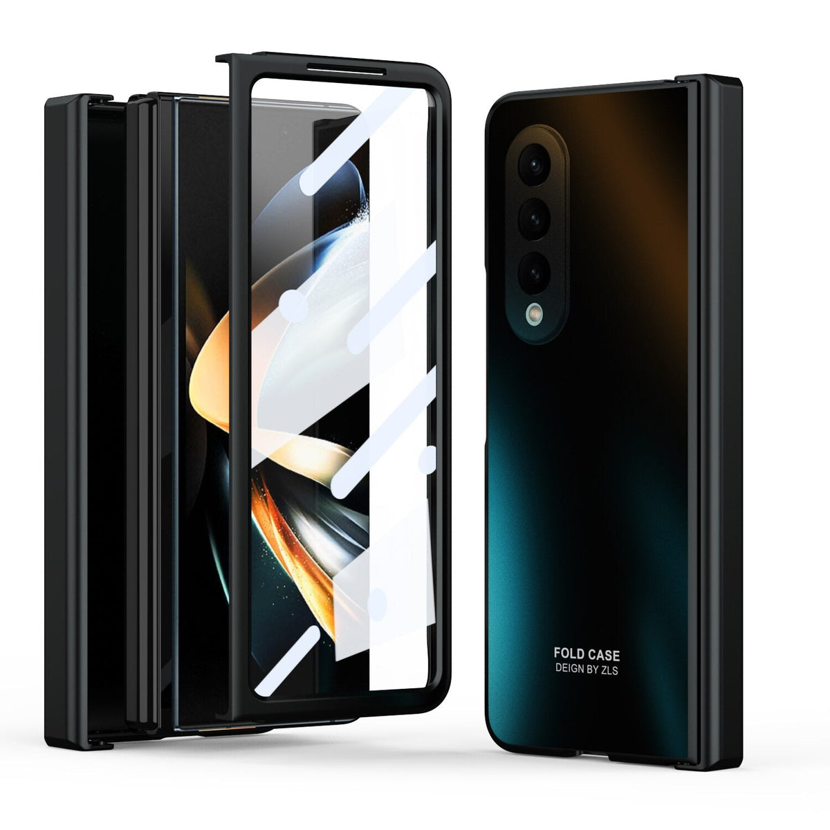 Shockproof Plating Hinge Case for Samsung Galaxy Z Fold 4
