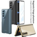 Magnetic Hinge Case with Glass Film Protective for Samsung Galaxy Z Fold 4
