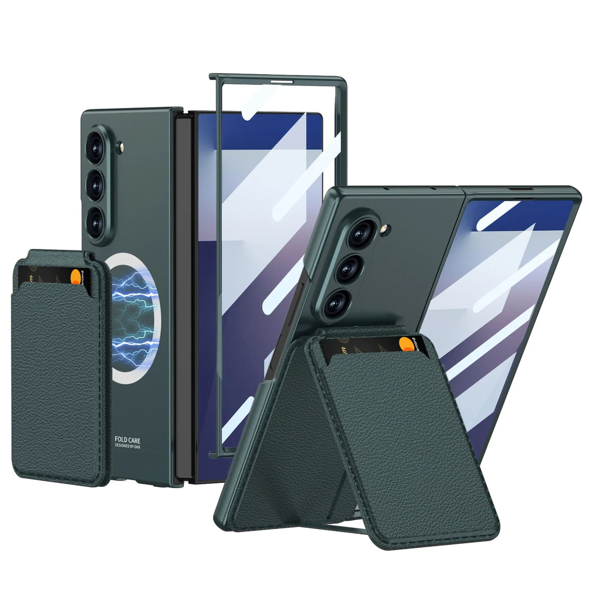 Magnetic Wallet Stand Case For Z Fold