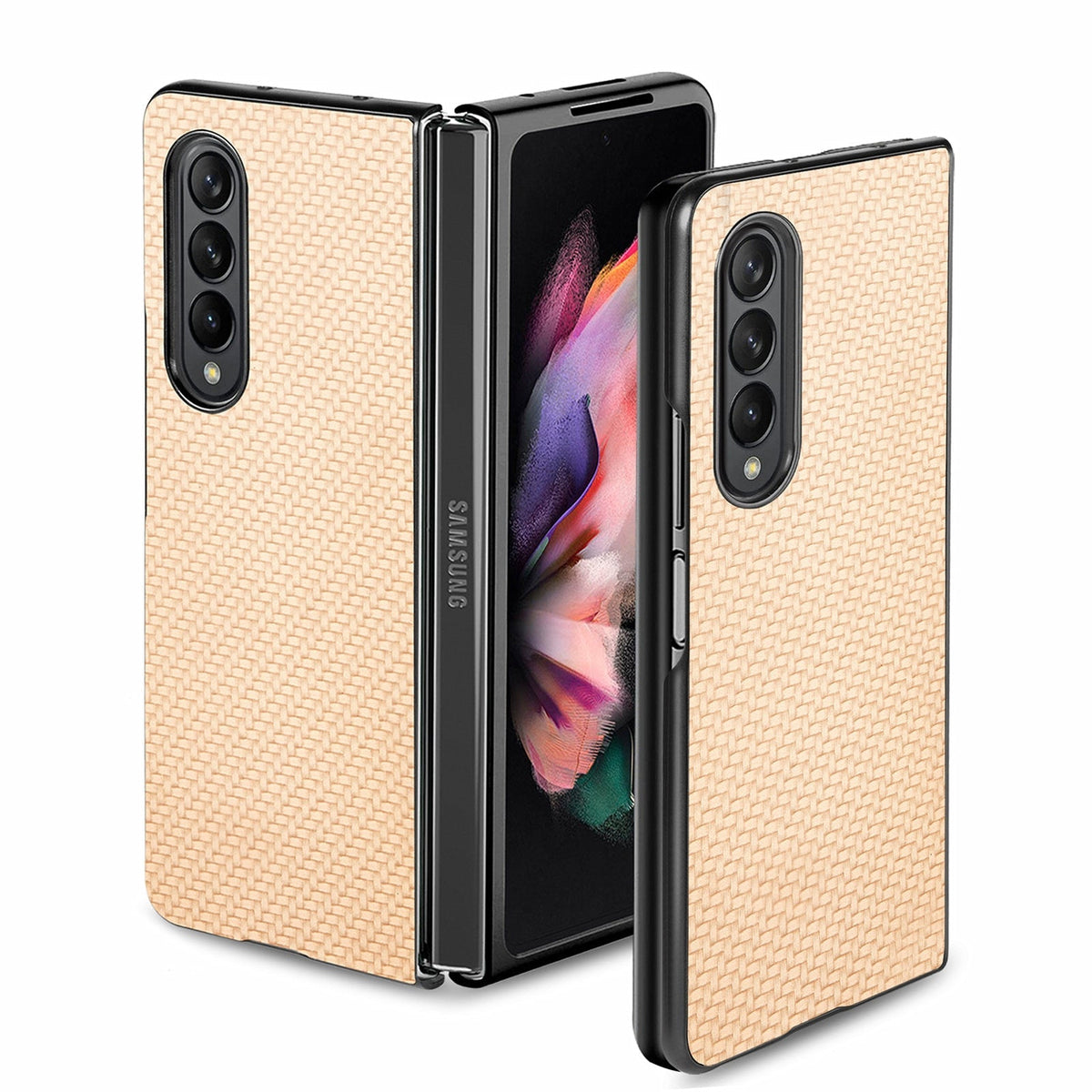 Anti-Shock Carbon Fiber Slim Case for Samsung Galaxy Z Fold 4