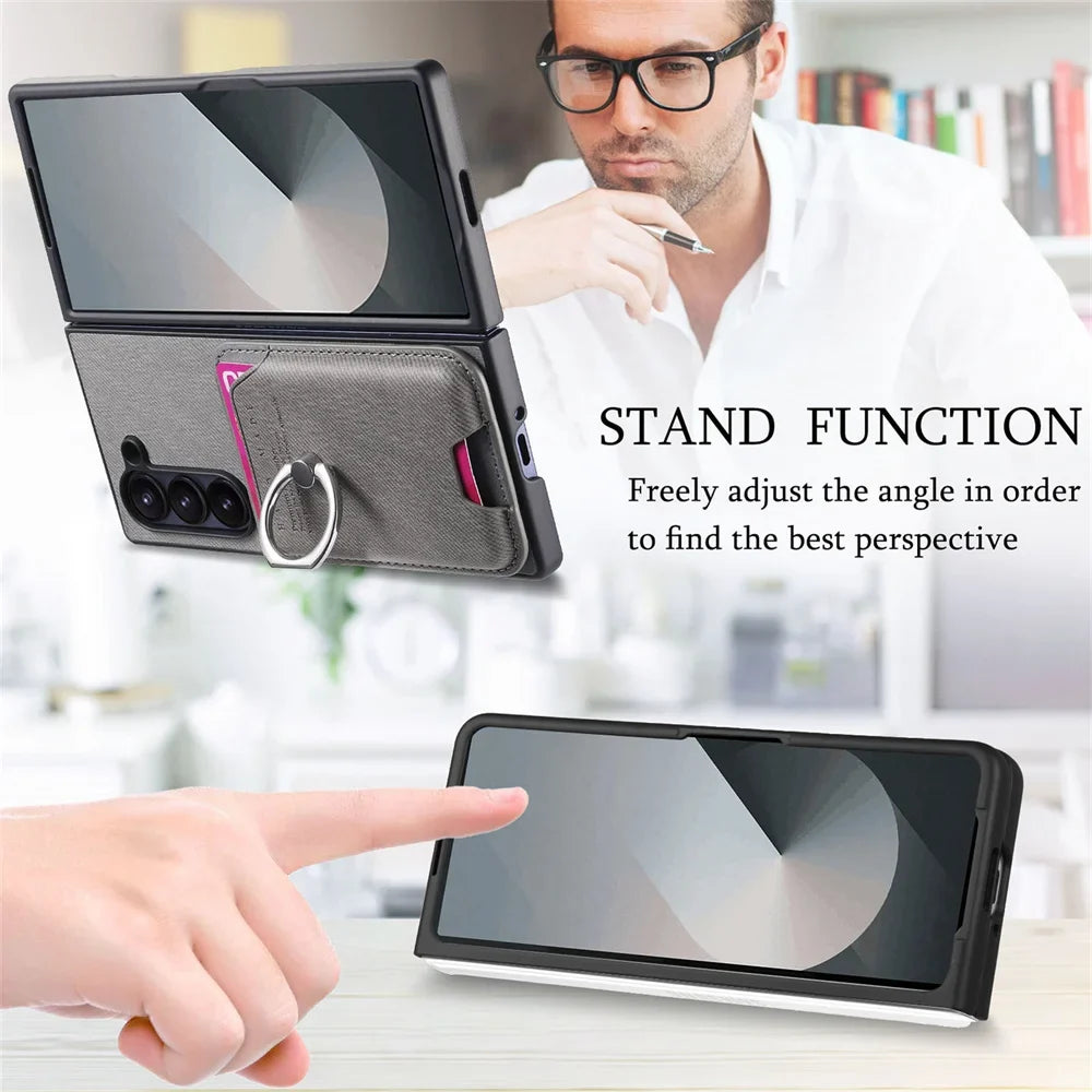 Detachable Leather Wallet Case