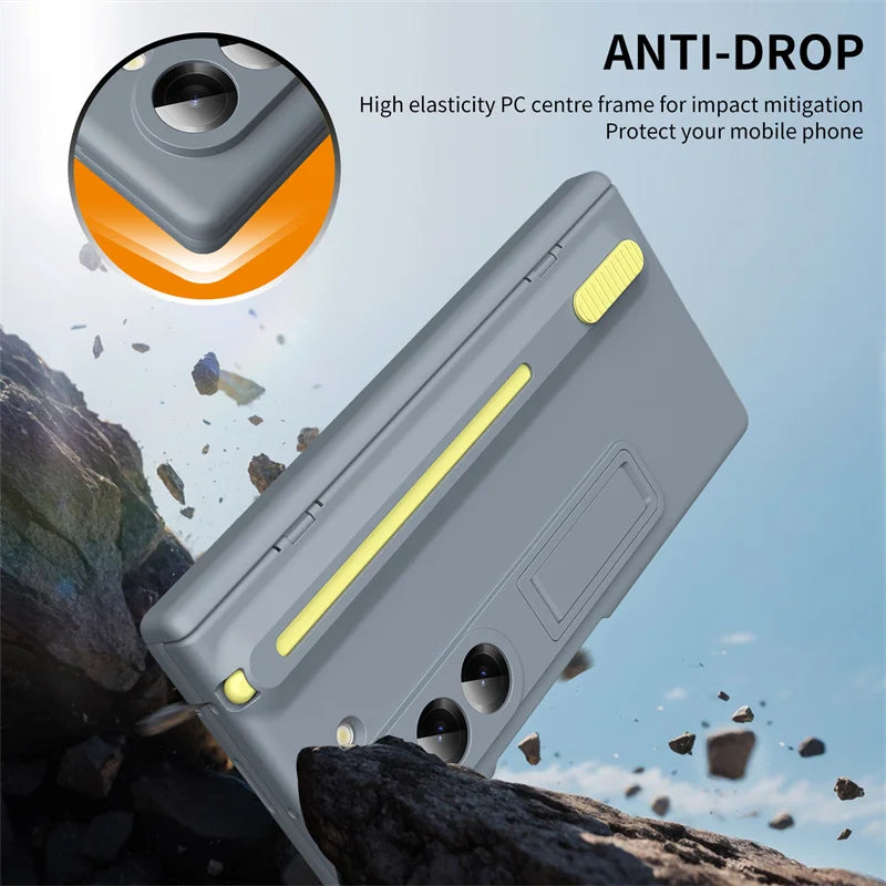 Magnetic Hinge Case with S Pen Slot