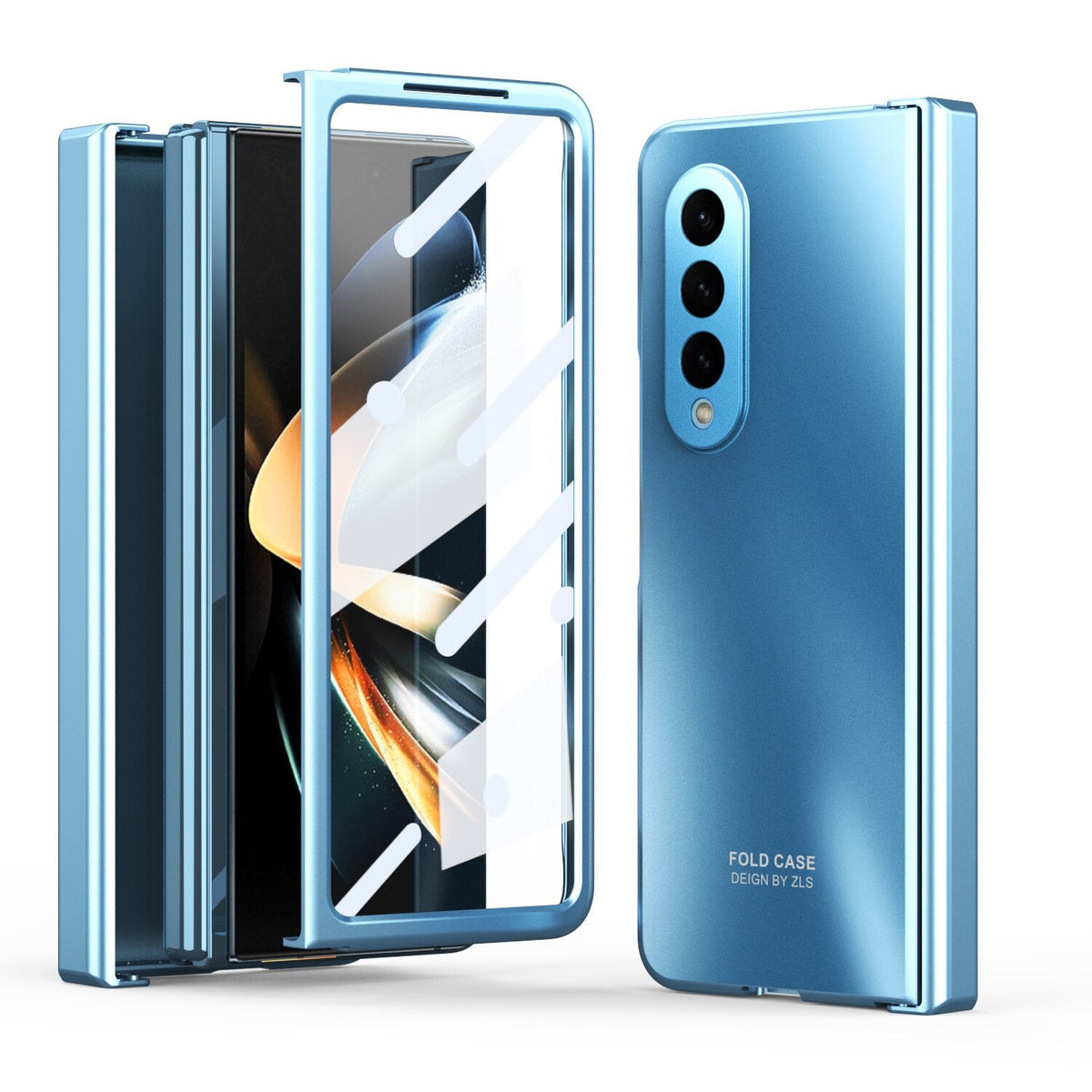 Shockproof Plating Hinge Case for Samsung Galaxy Z Fold 4