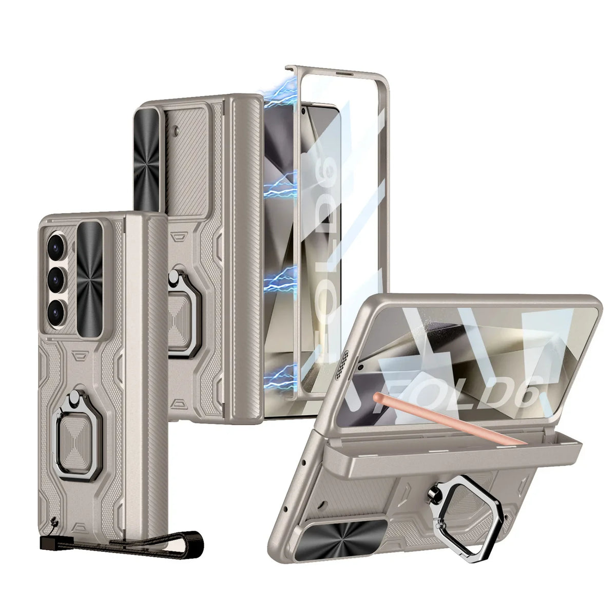 Shockproof Case with Pen Holder For Samsung Galaxy Z Fold 6