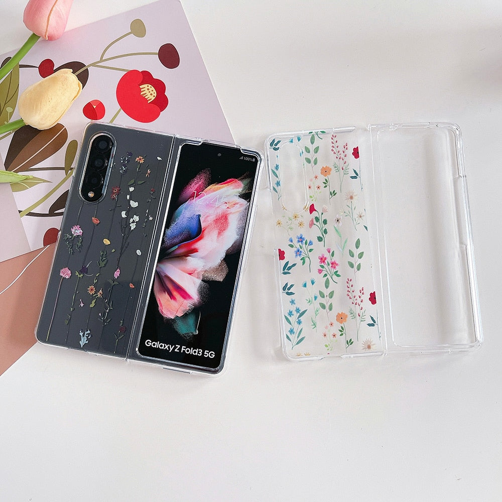 Cute Flowers Case For Samsung Galaxy Z Fold 4