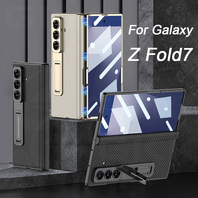 Premium Leather Magnetic Stand Case