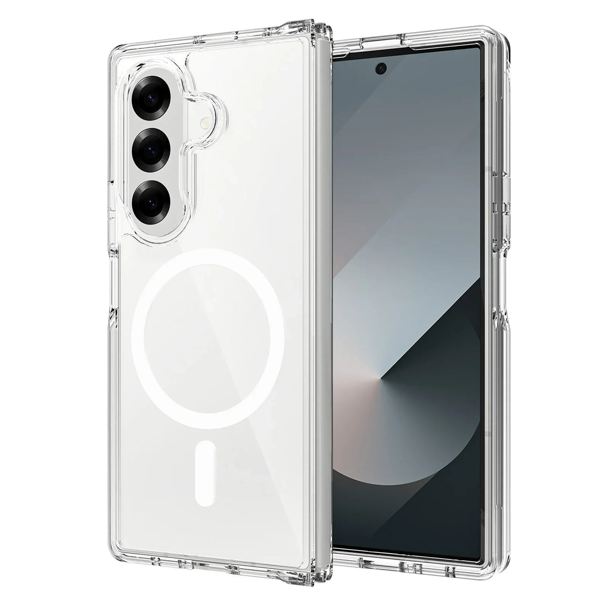 Frosted Magnetic Shield Case with Soft Frame