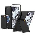 Leather Case with Magnetic Card Holder For Samsung Z Fold 6