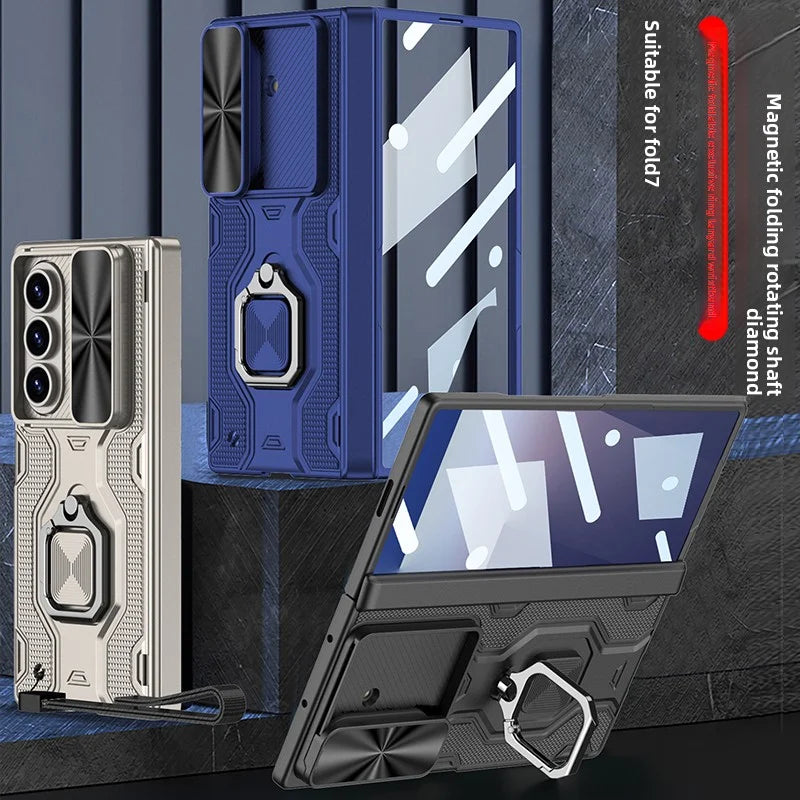 Rugged Magnetic Ring Kickstand Case