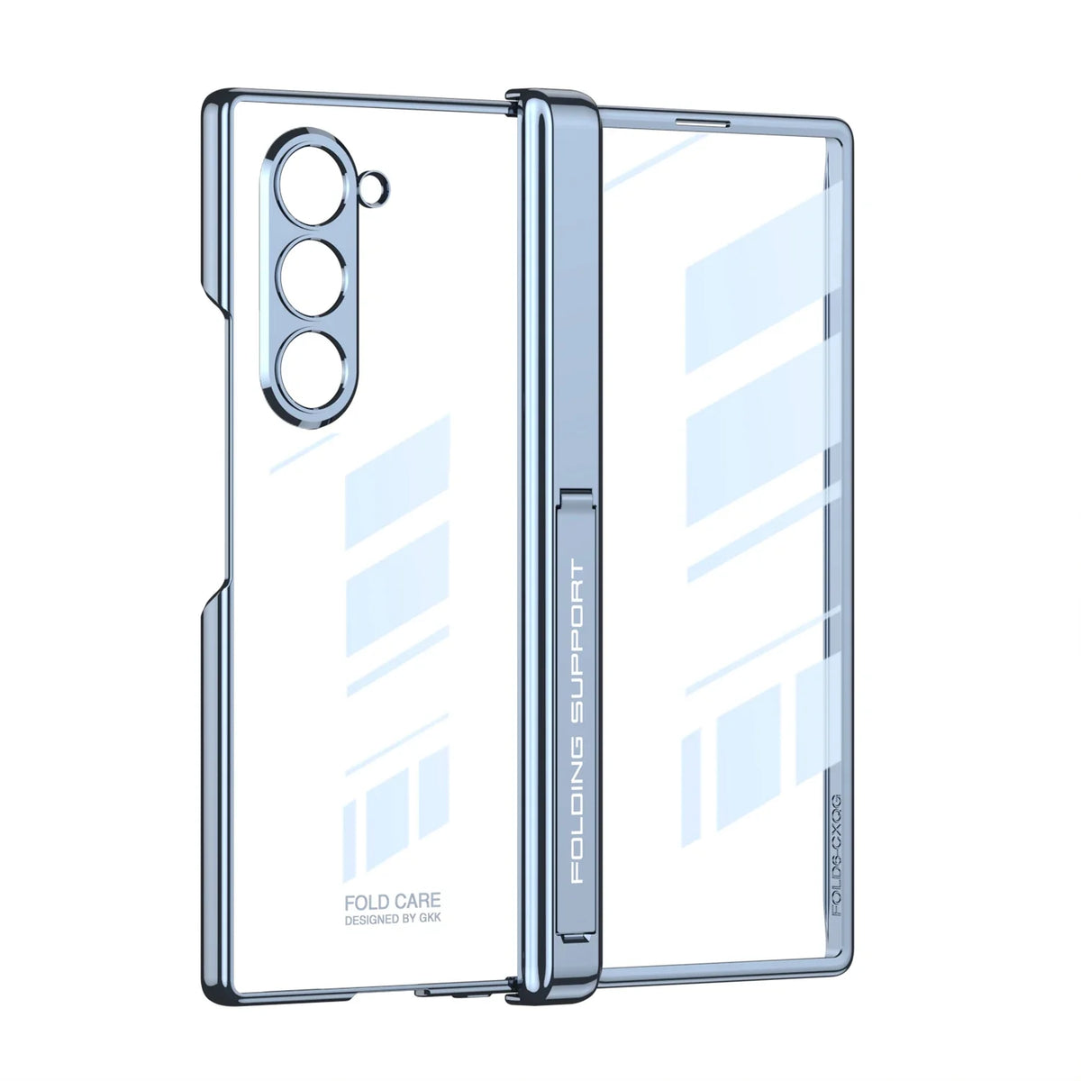 Transparent Magnetic Case with Hinge Protection for Samsung Galaxy Z Fold 6