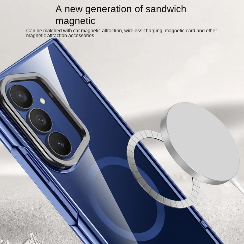 Clear Magnetic Case with Kickstand