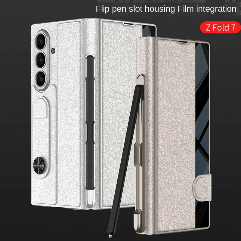 Flip Stand Case with Pen Slot & Film