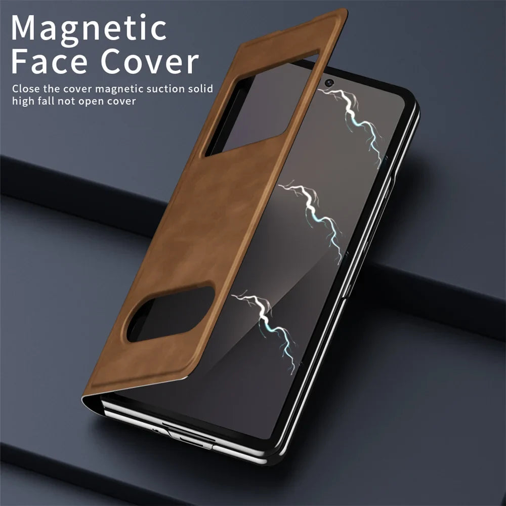 Luxury Leather Smart View Case