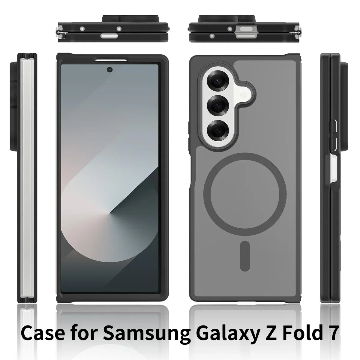 Frosted Magnetic Shield Case with Soft Frame
