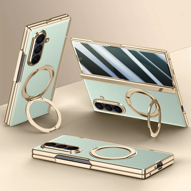 Magnetic Ring Case with Screen Protection