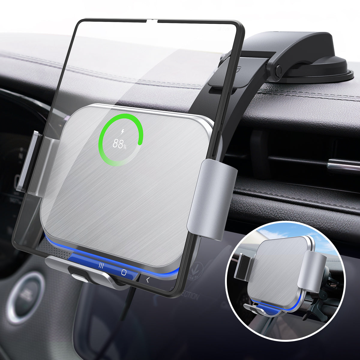 Fast Wireless Car Mount for Galaxy Z Fold Series