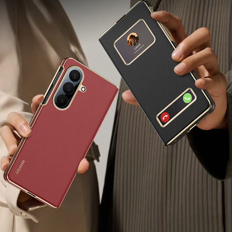 Luxury Magnetic Smart View Leather Case